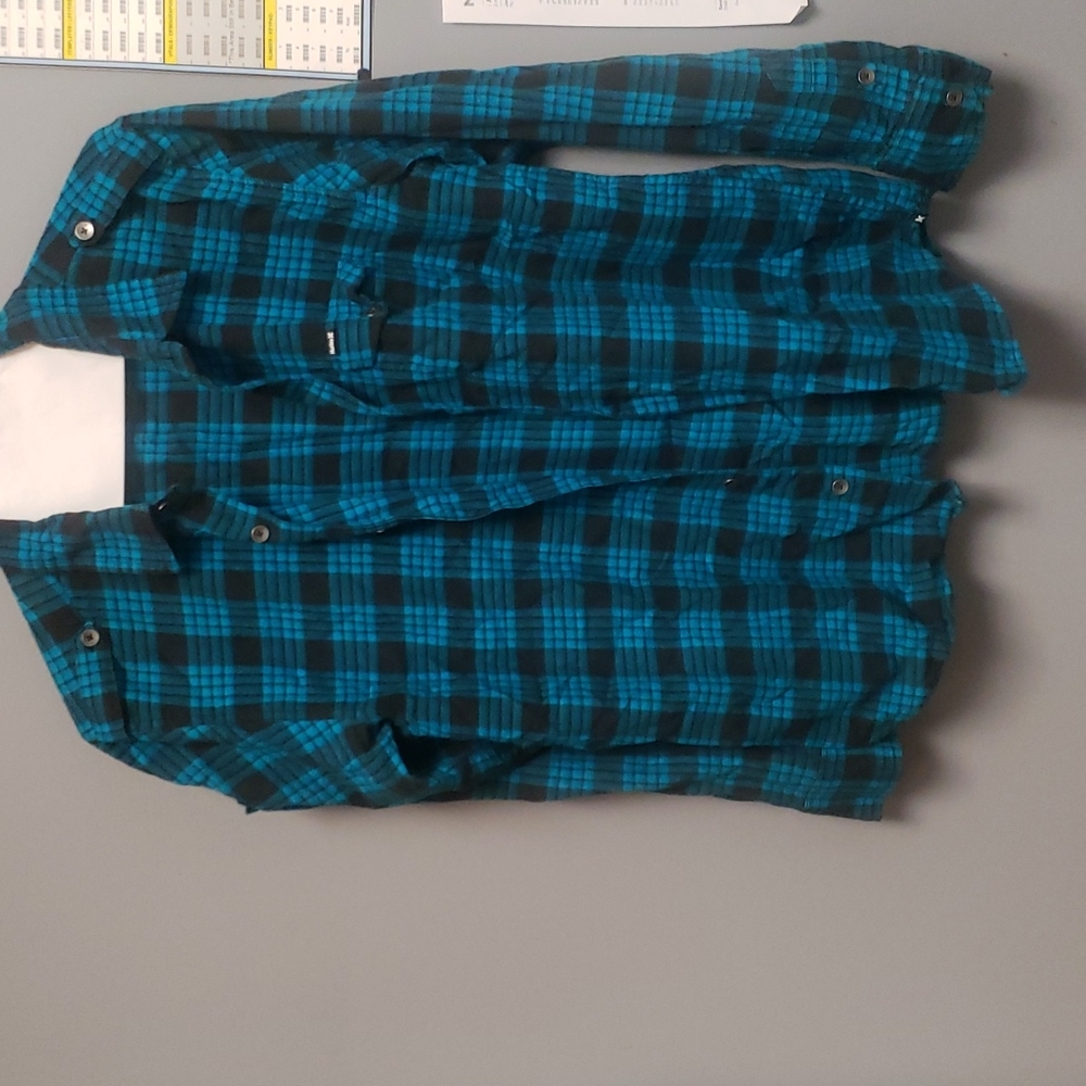 Hurley flannel shirt med